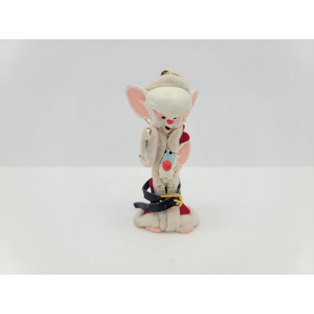 Vintage Warner Brothers Pinky & The Brain Santa Imposter Christmas Ornament 2000